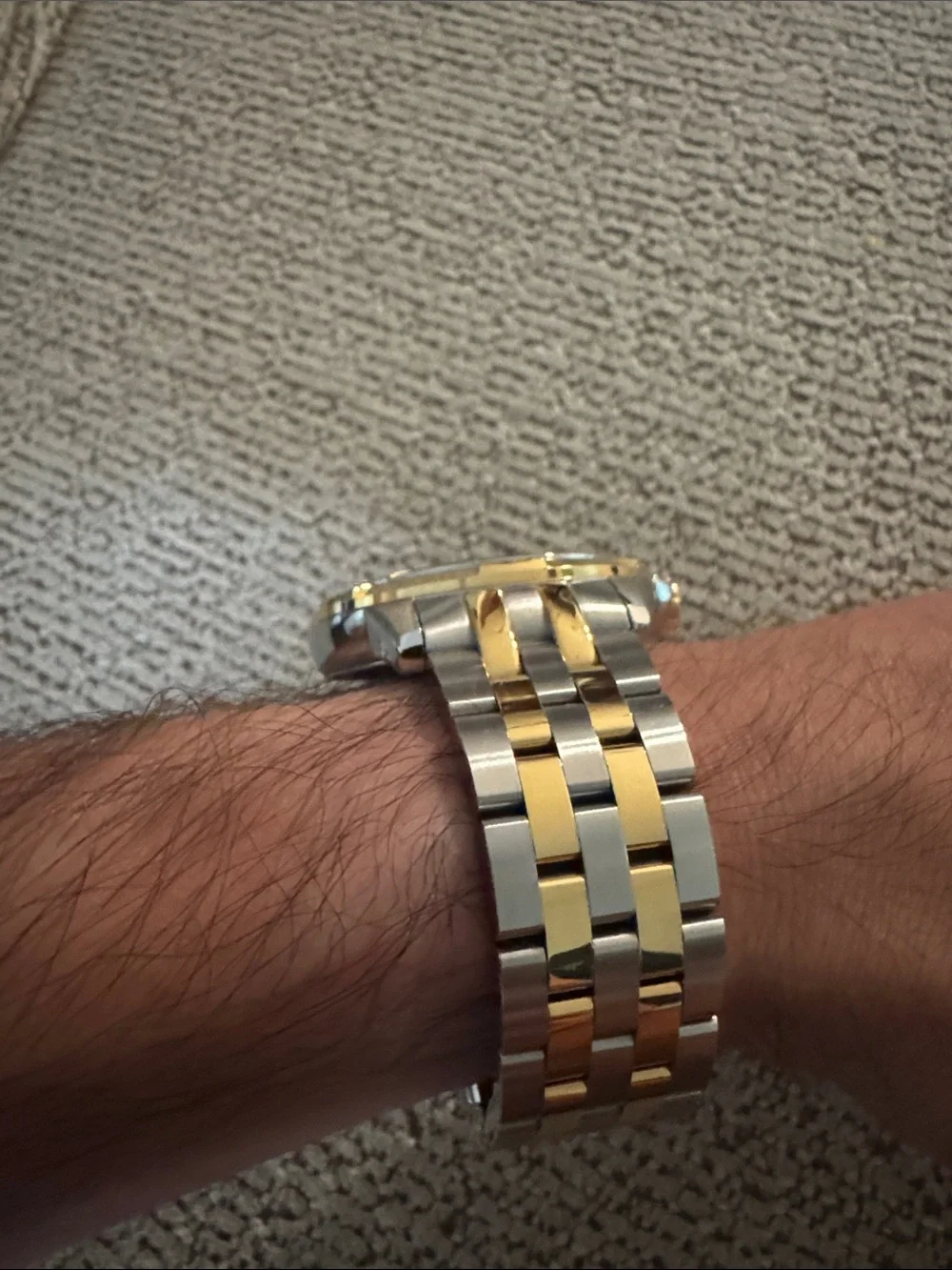 Raymond Weil Men's Two-Tone Gold and Silver Bracelet Watch